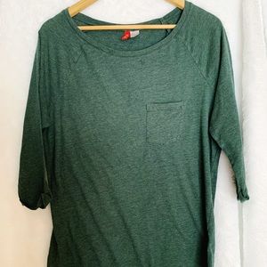 H&M Divided Green Shirt